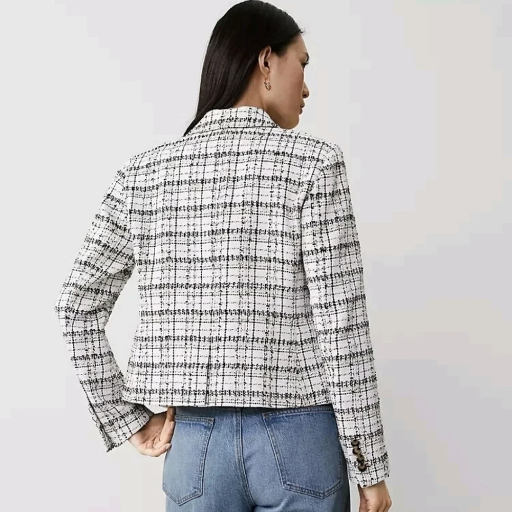 NWT ANN TAYLOR TWEED BLAZER - Picture 3 of 3